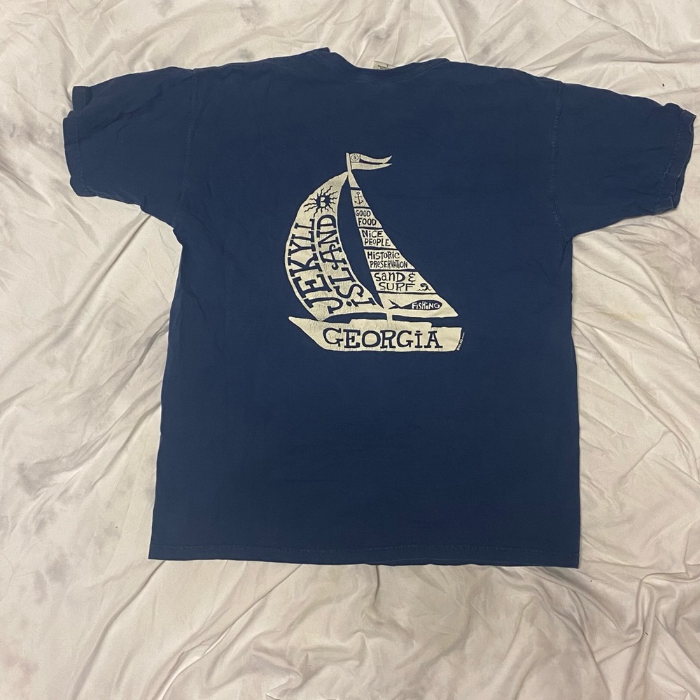 Jekyll Island super soft vintage tee size large